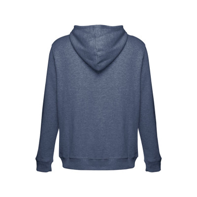 THC AMSTERDAM. Men's hoodie in cotton and polyester with full zip